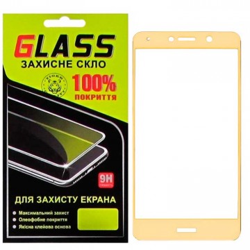 Защитное стекло Full Screen Huawei Y7 2017 gold Glass в Одессе