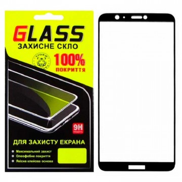 Защитное стекло Full Screen Huawei P Smart, Enjoy 7s black Glass в Одессе