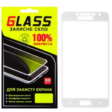 Защитное стекло Full Screen Samsung Grand Prime G530, J2 Prime G532 white Glass в Одессе