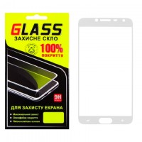 Защитное стекло Full Screen Samsung J4 2018 J400 white Glass