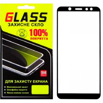 Защитное стекло Full Screen Samsung A6 2018 A600 black Glass в Одессе