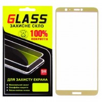 Защитное стекло Full Screen Huawei P Smart, Enjoy 7s gold Glass