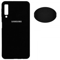 Чехол Silicone Cover Full Samsung A7 2018 A750 черный