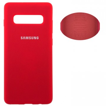 Чехол Silicone Cover Full Samsung S10 G973 красный в Одессе