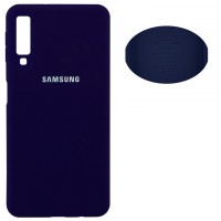 Чехол Silicone Cover Full Samsung A7 2018 A750 синий