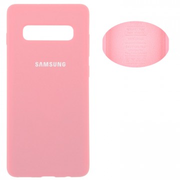 Чехол Silicone Cover Full Samsung S10 G973 розовый в Одессе