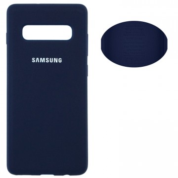 Чехол Silicone Cover Full Samsung S10 G973 синий в Одессе