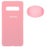 Чехол Silicone Cover Full Samsung S10 Plus G975 розовый