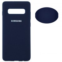 Чехол Silicone Cover Full Samsung S10 Plus G975 синий