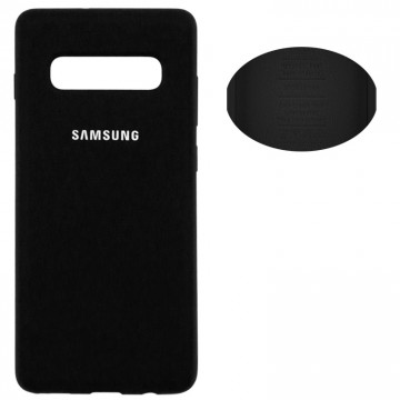 Чехол Silicone Cover Full Samsung S10 Plus G975 черный в Одессе