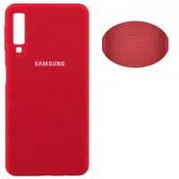 Чехол Silicone Cover Full Samsung A7 2018 A750 красный