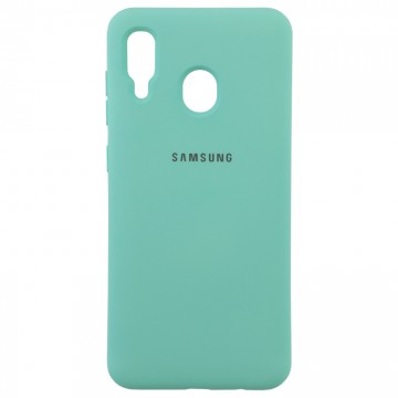 Чехол Silicone Case Full Samsung A40 2019 A405 бирюзовый в Одессе