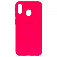 Чехол Silicone Case Full Samsung M20 2019 M205 малиновый