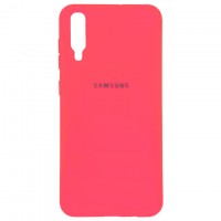 Чехол Silicone Case Full Samsung A30s 2019 A307, A50 2019 A505, A50s 2019 A507 малиновый