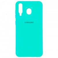 Чехол Silicone Case Full Samsung M30 2019 M305 бирюзовый