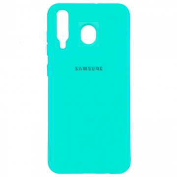 Чехол Silicone Case Full Samsung M30 2019 M305 бирюзовый в Одессе