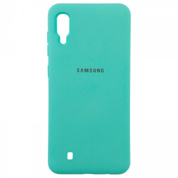 Чехол Silicone Case Full Samsung M10 2019 M105 бирюзовый в Одессе