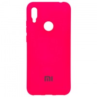 Чехол Silicone Case Full Xiaomi Redmi 7 малиновый