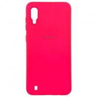 Чехол Silicone Case Full Samsung M10 2019 M105 малиновый