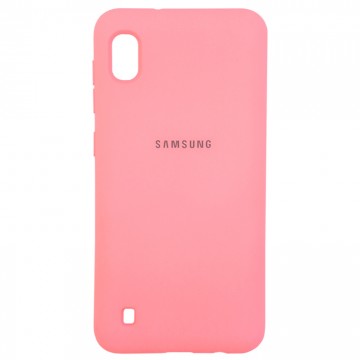 Чехол Silicone Case Full Samsung A10 2019 A105 розовый в Одессе