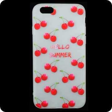 Чехол силиконовый Summer Apple iPhone 6, 6S Small Cherry в Одессе