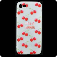 Чехол силиконовый Summer Apple iPhone 7, 8, SE 2020 Small Cherry