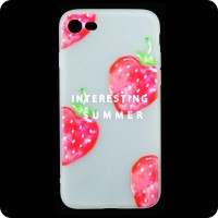 Чехол силиконовый Summer Apple iPhone 7, 8, SE 2020 Strawberry