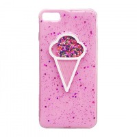 Чехол силиконовый Ice cream Apple iPhone 7, 8, SE 2020 розовый