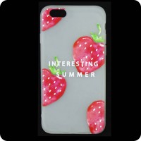 Чехол силиконовый Summer Apple iPhone 6, 6S Strawberry