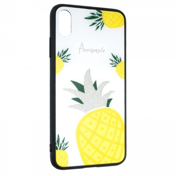 Чехол накладка Glass Case Apple iPhone X, XS Pineapple в Одессе