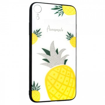 Чехол накладка Glass Case Apple iPhone XR Pineapple в Одессе