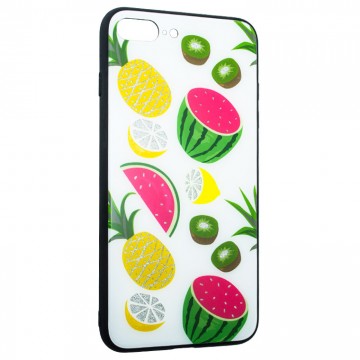 Чехол накладка Glass Case Apple iPhone 7 Plus, 8 Plus Fruits в Одессе