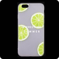 Чехол силиконовый Summer Apple iPhone 6, 6S Lime