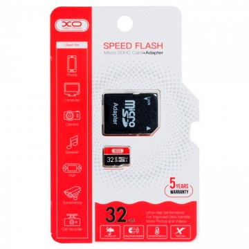 Карта памяти micro SD XO 32Gb class 10 + SD adapter в Одессе