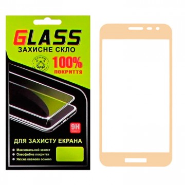 Защитное стекло Full Screen Samsung J2 Core J260 gold Glass в Одессе