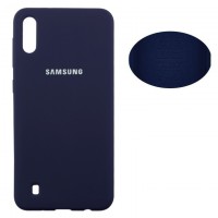 Чехол Silicone Cover Full Samsung M10 2019 M105 синий