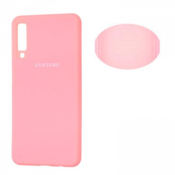 Чехол Silicone Cover Full Samsung A7 2018 A750 розовый в Одессе