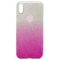 Чехол силиконовый Shine Apple iPhone XS Max градиент розовый