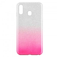 Чехол силиконовый Shine Samsung A40 2019 A405 градиент розовый