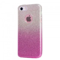 Чехол силиконовый Shine Apple iPhone 5 градиент розовый