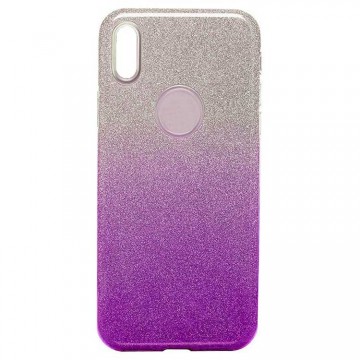 Чехол силиконовый Shine Apple iPhone X, XS градиент фиолетовый в Одессе