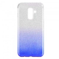 Чехол силиконовый Shine Samsung A6 Plus 2018 A605 градиент синий