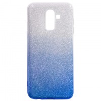 Чехол силиконовый Shine Samsung J8 2018 J810 градиент синий
