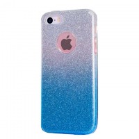 Чехол силиконовый Shine Apple iPhone 6 градиент синий