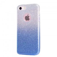 Чехол силиконовый Shine Apple iPhone 7, 8, SE 2020 градиент синий