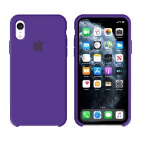 Чехол Silicone Case Original iPhone XR №30 (Dark purple) (N34)