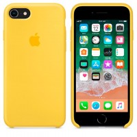 Чехол Silicone Case Original iPhone 7, 8, SE 2020 № 4 (Yellow) (N04)