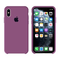 Чехол Silicone Case Original iPhone X, XS №45 (Purple) (N43)