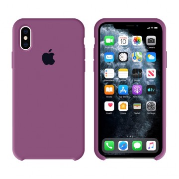 Чехол Silicone Case Original iPhone X, XS №45 (Purple) (N43) в Одессе