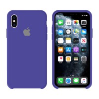 Чехол Silicone Case Original iPhone X, XS №40 (Sapphire blue) (N44)